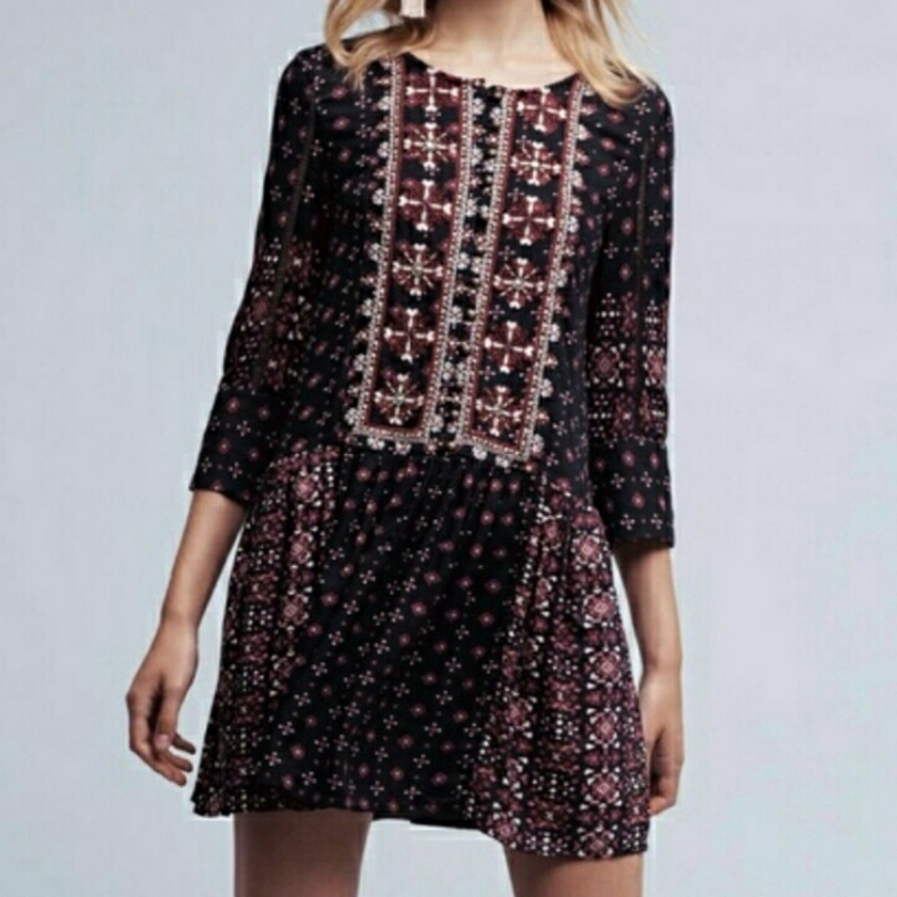 Anthropologie | Vanessa Virginia Embroidered Dress
